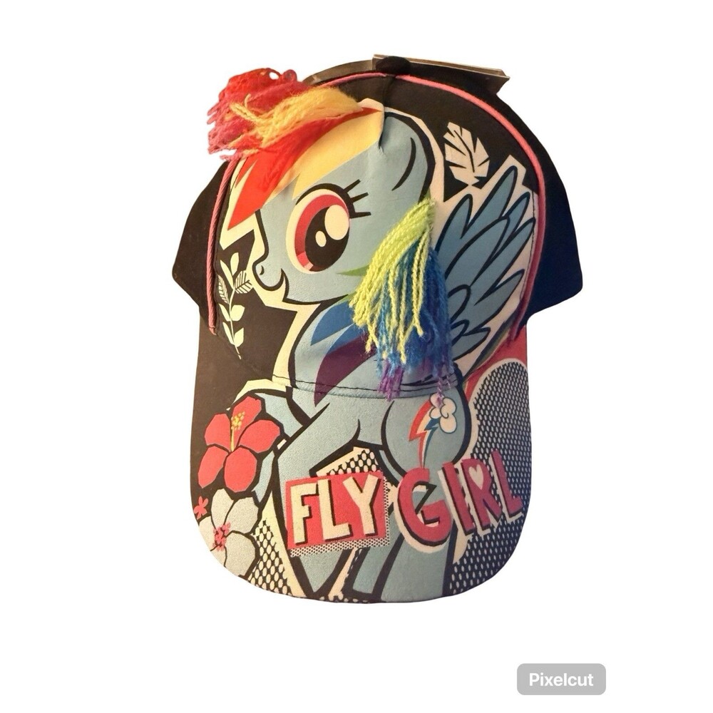 My Little Pony Rainbow Dash Fly Girl 3D Pop Cap Adjustable Kids Hat